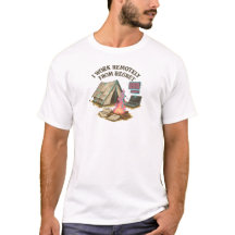 Regret Remote Worker Dark Humor Tee