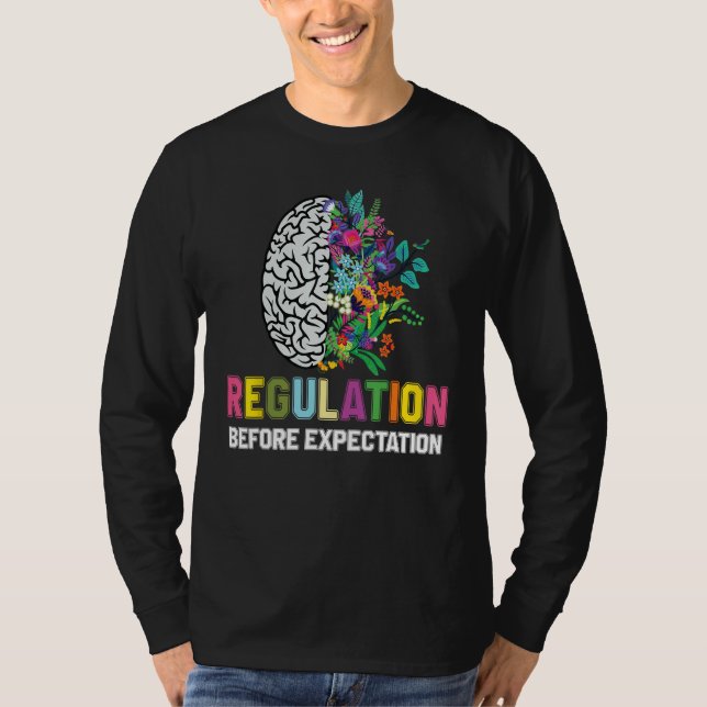 T-shirt Regulation Before Expectation Neurodiversity Socia (Devant)