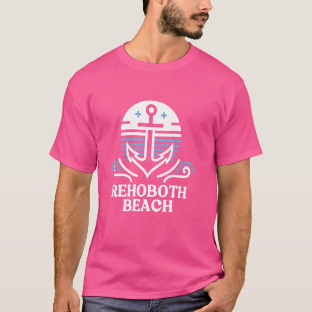 T-shirt Rehoboth Beach Delaware Ancre, Rehoboth Beach (Devant)