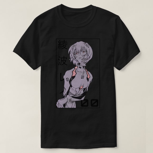 T-shirt Rei Ayanami Evangelion Manga v2 (Design devant)