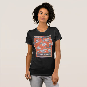 T-shirt Réimpression d'une affiche britannique de guerre.