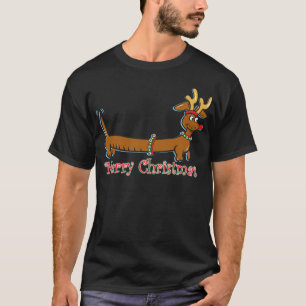 T-shirt Reindeer Christmas Doxie