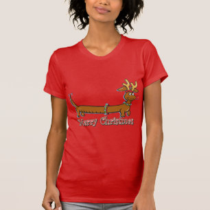 T-shirt Reindeer Christmas Doxie