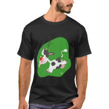 T-shirt Reindeer de Noël (jolie vache caricaturale