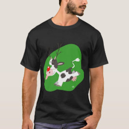T-shirt Reindeer de Noël (jolie vache caricaturale