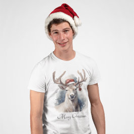 T-shirt Reindeer de Noël, personnalisable