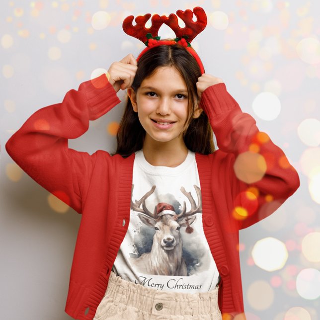 T-shirt Reindeer de Noël, personnalisable (Créateur téléchargé)