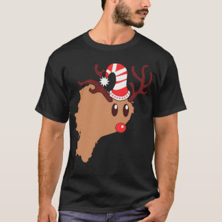 T-shirt Reindeer Équateur Antlers de rennes de Noël