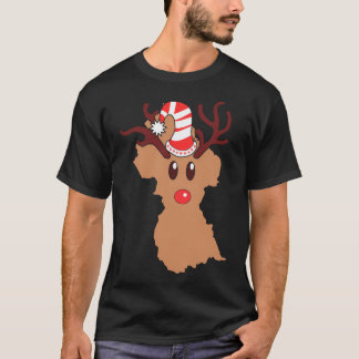 T-shirt Reindeer Head Guyana Reindeer Antlers Antlers