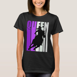 T-shirt Reine Cowgirl Rodeo Femmes Filles du Sud Violet Co