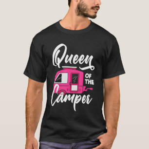 T-shirt Reine de camping femmes filles camping drôle