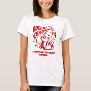 T-shirt Reine de Cœur Grand-mère de la Mariée