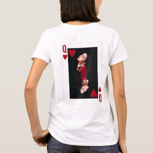 T-shirt Reine de cœur Rouge Photo Entreprise Coiffeuse