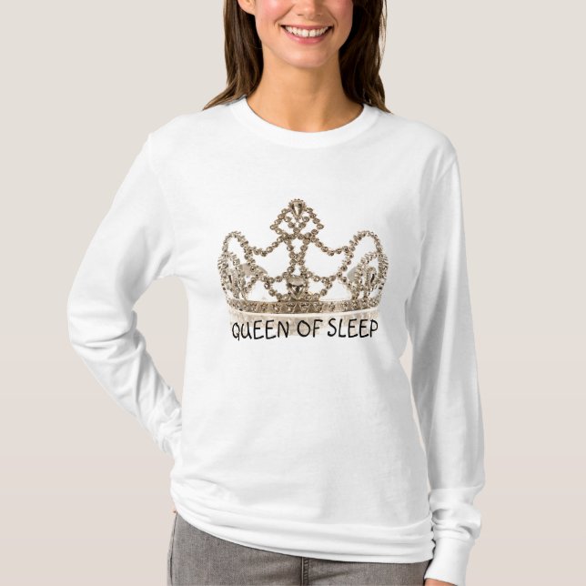T-shirt Reine de dessus de pyjama de sommeil (Devant)