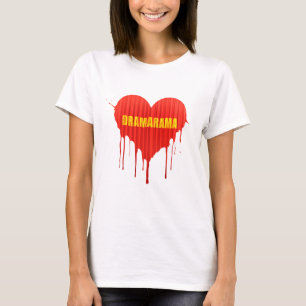 T-shirt Reine de drame Dramarama cœur saignant pour femmes