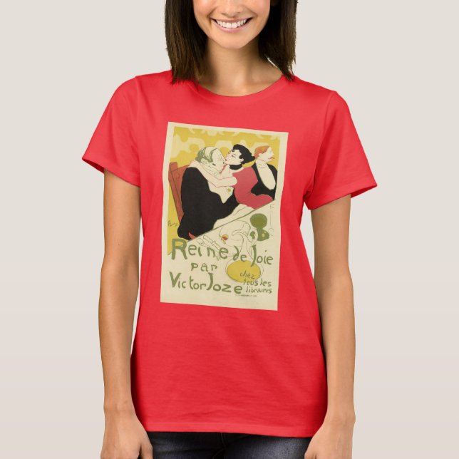 T-shirt Reine de Joie (Reine du Plaisir) Toulouse Lautrec (Devant)