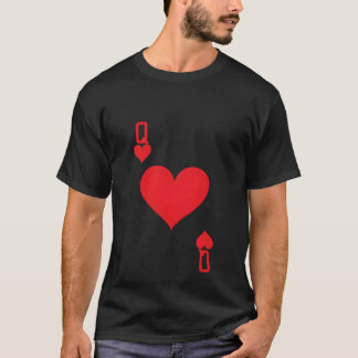 T-shirt Reine De La Carte Jouer Halloween Amour