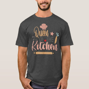 T-shirt reine de la cuisine cuisine chef cuisinier casquet