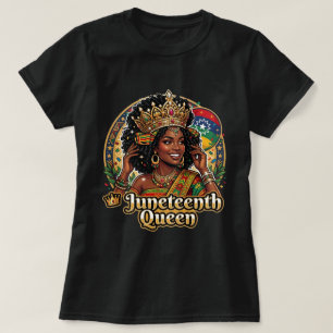 T-shirt Reine de la Juneteenth Chemise Tee de la Fierté No