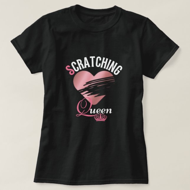T-shirt Reine de la loterie rose (Design devant)