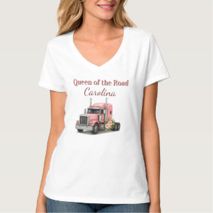 T-shirt Reine de la route Anniversaire Femme conducteur de