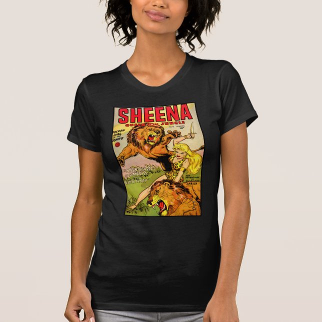 T-shirt Reine de Sheena de la jungle (Devant)