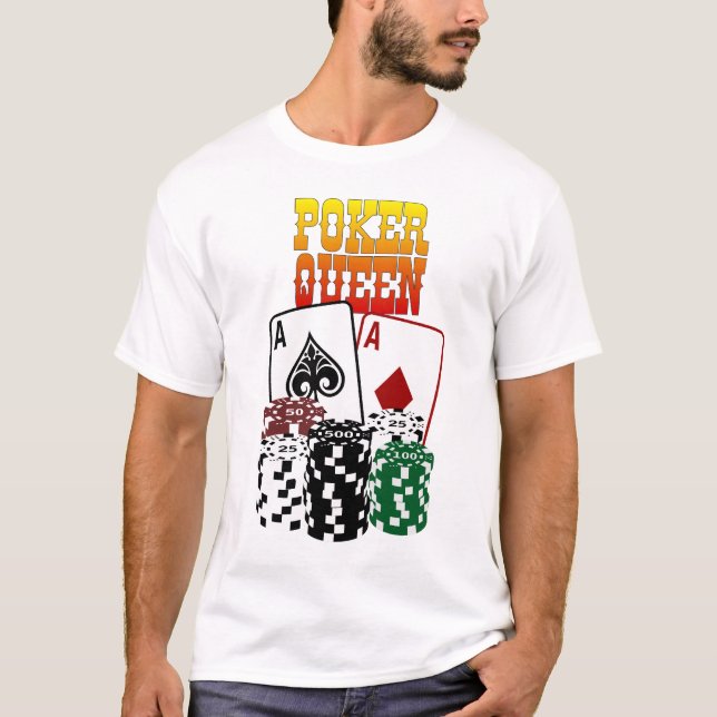 T-shirt Reine de tisonnier - deux as et puces (Devant)