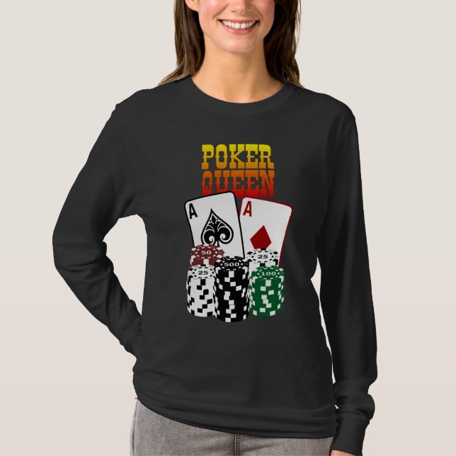 T-shirt Reine de tisonnier - deux as et puces (Devant)