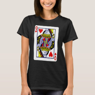 T-shirt Reine des Coeurs des cartes traditionnelles