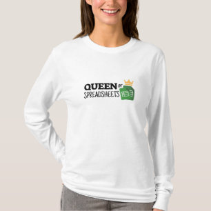 T-shirt Reine des feuilles de calcul