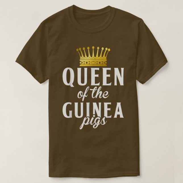 T-shirt Reine des mignons cochons de Guinée (Design devant)