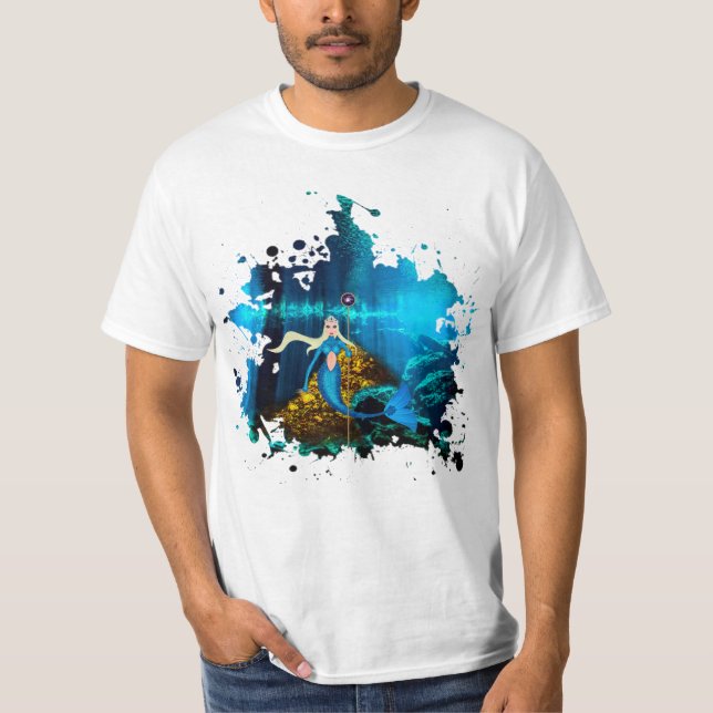 T-shirt Reine des Sirènes - Queen of the mermaids (Devant)