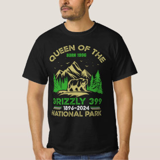 T-shirt Reine des Tétons née 1996 Grizzly 399 National