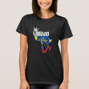 T-shirt Reine D'Éthiopie Avec Drapeau Éthiopien En Afrique
