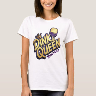 T-shirt Reine Dink Violet Or Nom Personnalisé