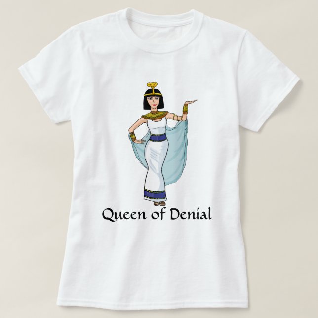T-shirt Reine drôle de démenti (Design devant)