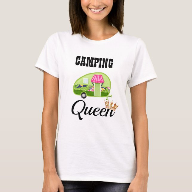 T-shirt Reine du camping (Devant)
