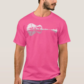 T-shirt Reine Gitane Nature Guitare Hommes Garçons Noir Pe