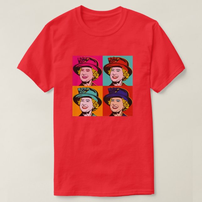 T-shirt Reine II - ElizabethS Angleterre - Reine d'Anglete (Design devant)