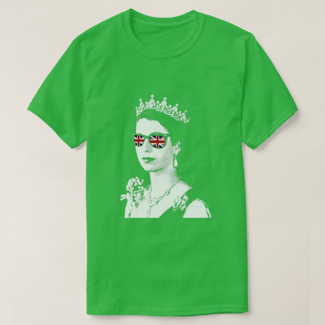 T-shirt Reine II - ElizabethS Angleterre - Reine d'Anglete (Design devant)