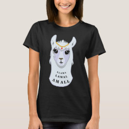 T-shirt Reine Llama céleste