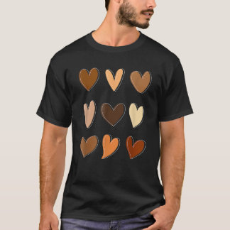 T-shirt Reine noire afro mélanine nuances amour afro-améri