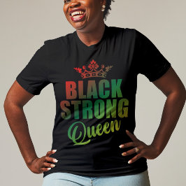 T-shirt Reine noire forte