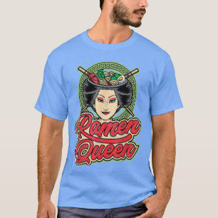 T-shirt Reine Ramen, Mignonne Japonaise Pour Filles, Femme