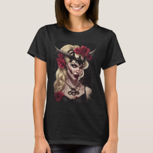 T-Shirt Reine Vampire Gothique Fantastique Sombr