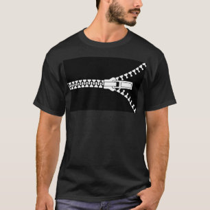 T-shirt Reiverschlu Zipper drôle Design Geschenk