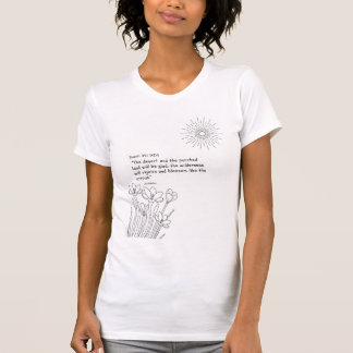 T-shirt “Rejoice and Blossom” Scripture Shirt for Women