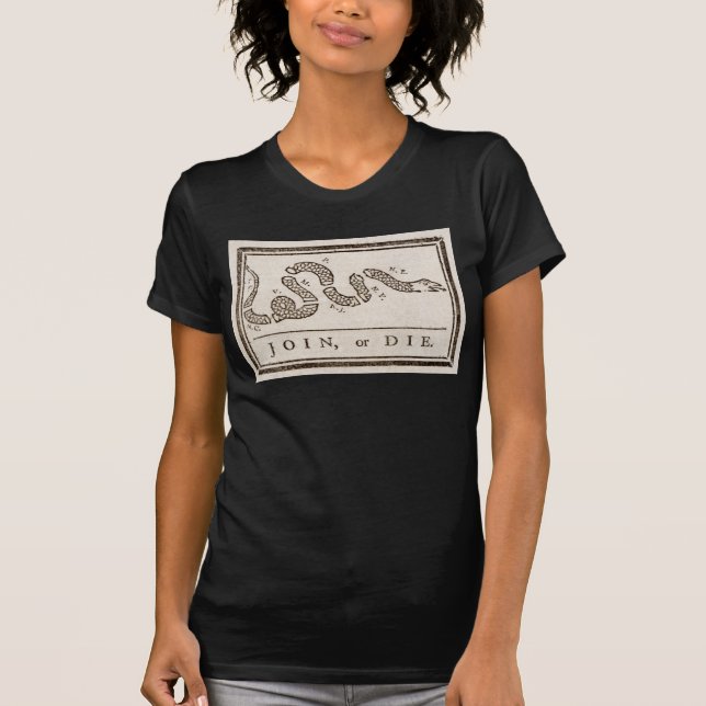 T-shirt Rejoignez ou mourrez le crotale : Caricature Benja (Devant)
