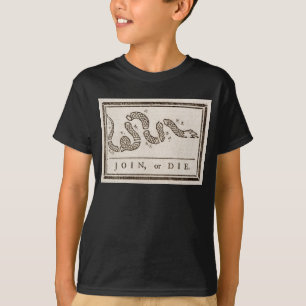 T-shirt Rejoignez ou mourrez le crotale : Caricature Benja