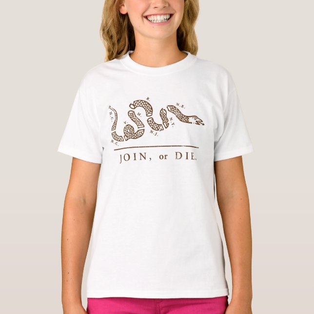 T-shirt Rejoindre ou mourir Libertarien (Devant)